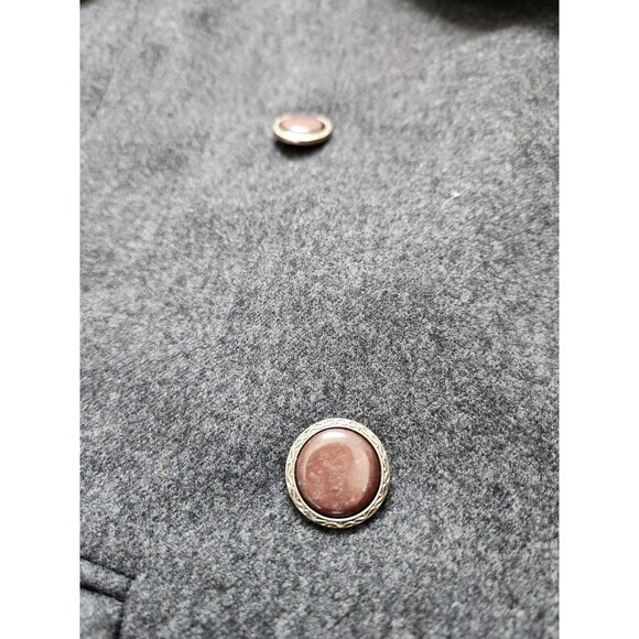 VTG Pendleton 100% Wool Blazer Gray USA Made Double Breasted Lined Sz 14 - Picture 2 of 10